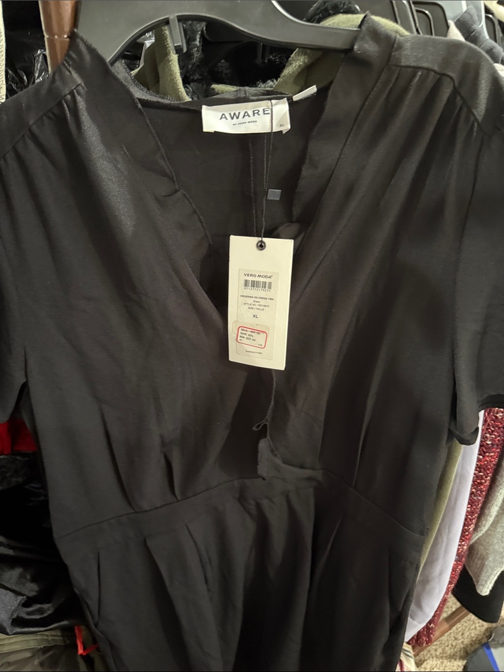 by VERO MODA Black Women's Short Sleeve Dress